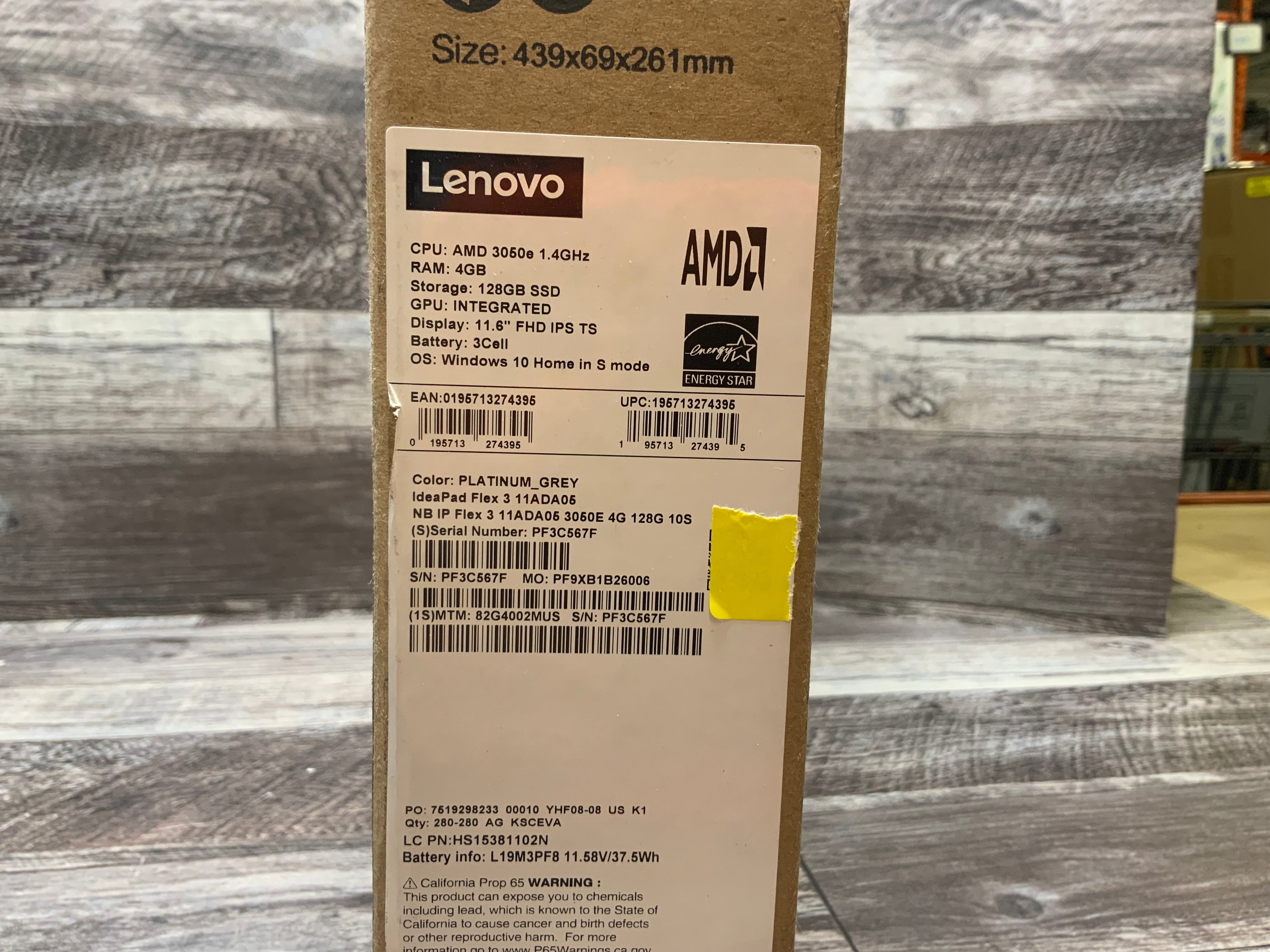 Lenovo IdeaPad Flex 3 11ADA05 11.6" Laptop AMD Athlon Silver 3050e 4GB 128GB (8082622841070)